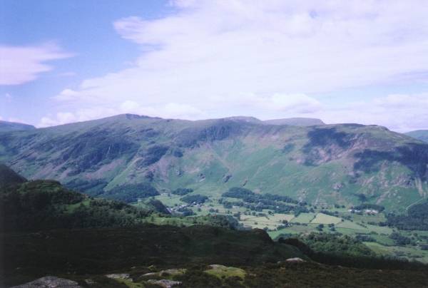 Dalehead and Maiden Moor from Ashness Gill, High Seat