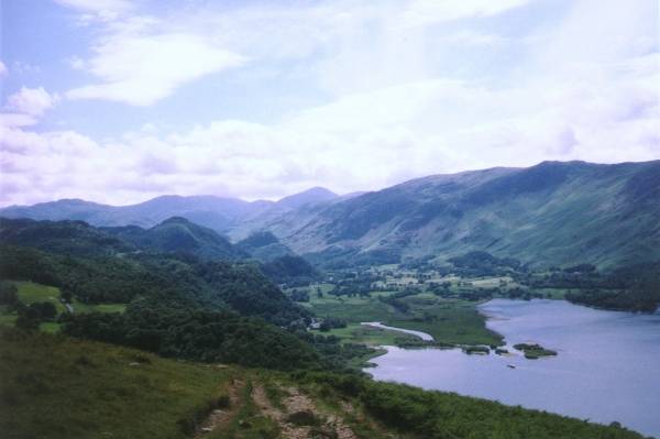 Derwent Water and fells to the south from Falcon Crag