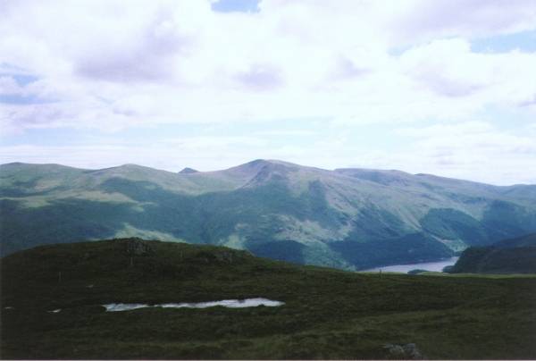 Helvellyn, Stybarrow Dodd and Thirlmere from High Seat