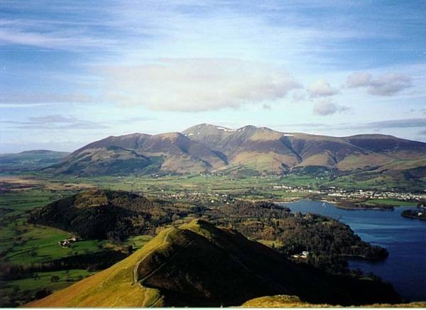 Skiddaw and Keswick from Cat Bells