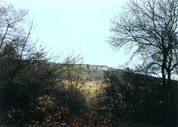Curbar Edge from Valley below