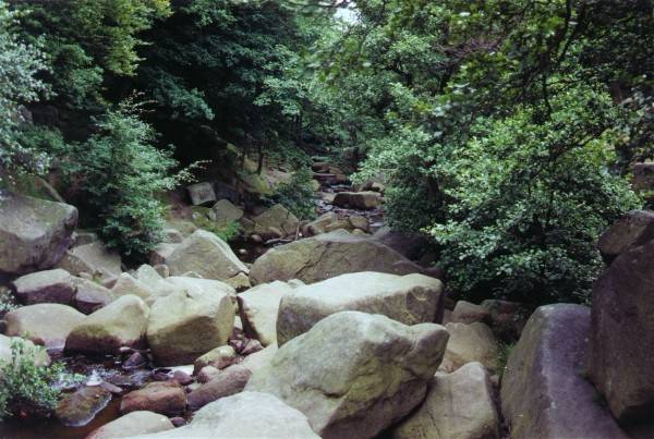 Burbage Rocks at Padley Gorge