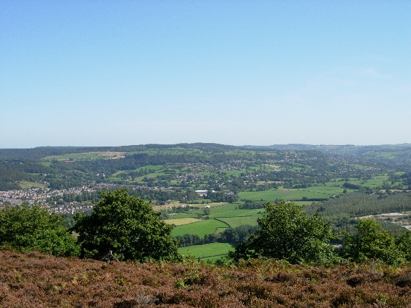 View down to the Darley Bridge area